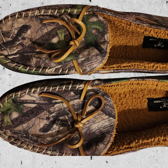 True Timber Men's Camouflage Memory Foam Moccasin Slippers - Size 13 - Picture 2 of 6